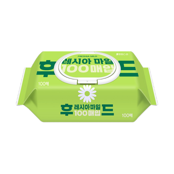 쌍용 코디 후레시아 캡형 물티슈 100매 1개입 : 포스트에스