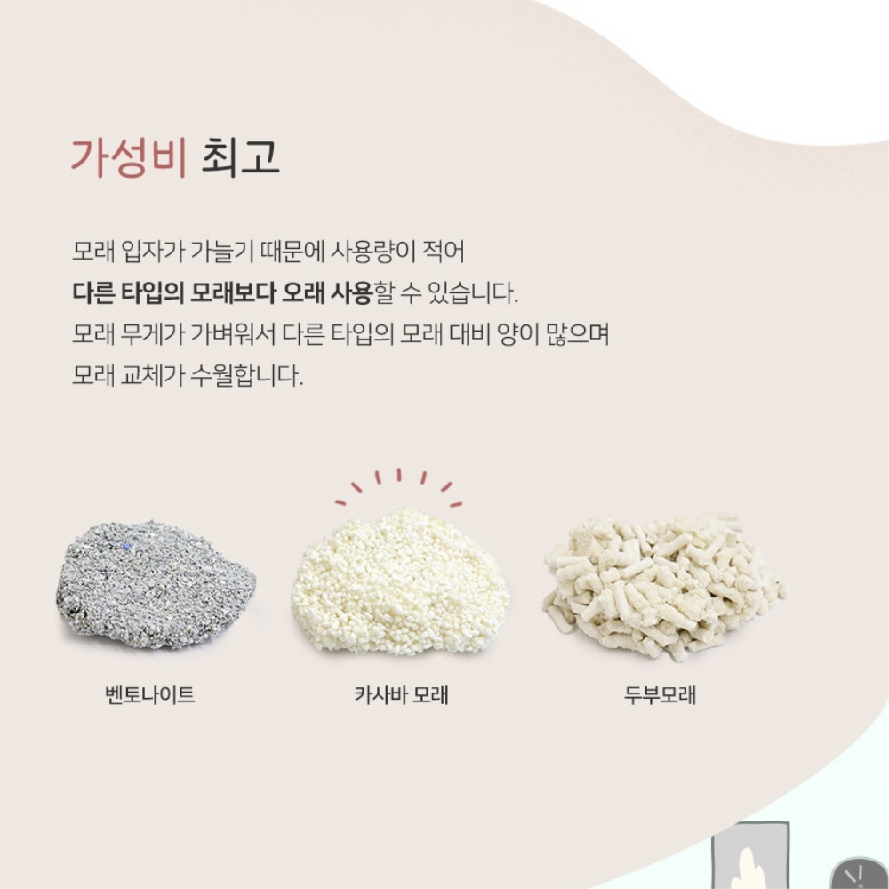 카사바모래 옥수수모래 고양이 화장실 코코마켓 3.2kg : 펫그레이
