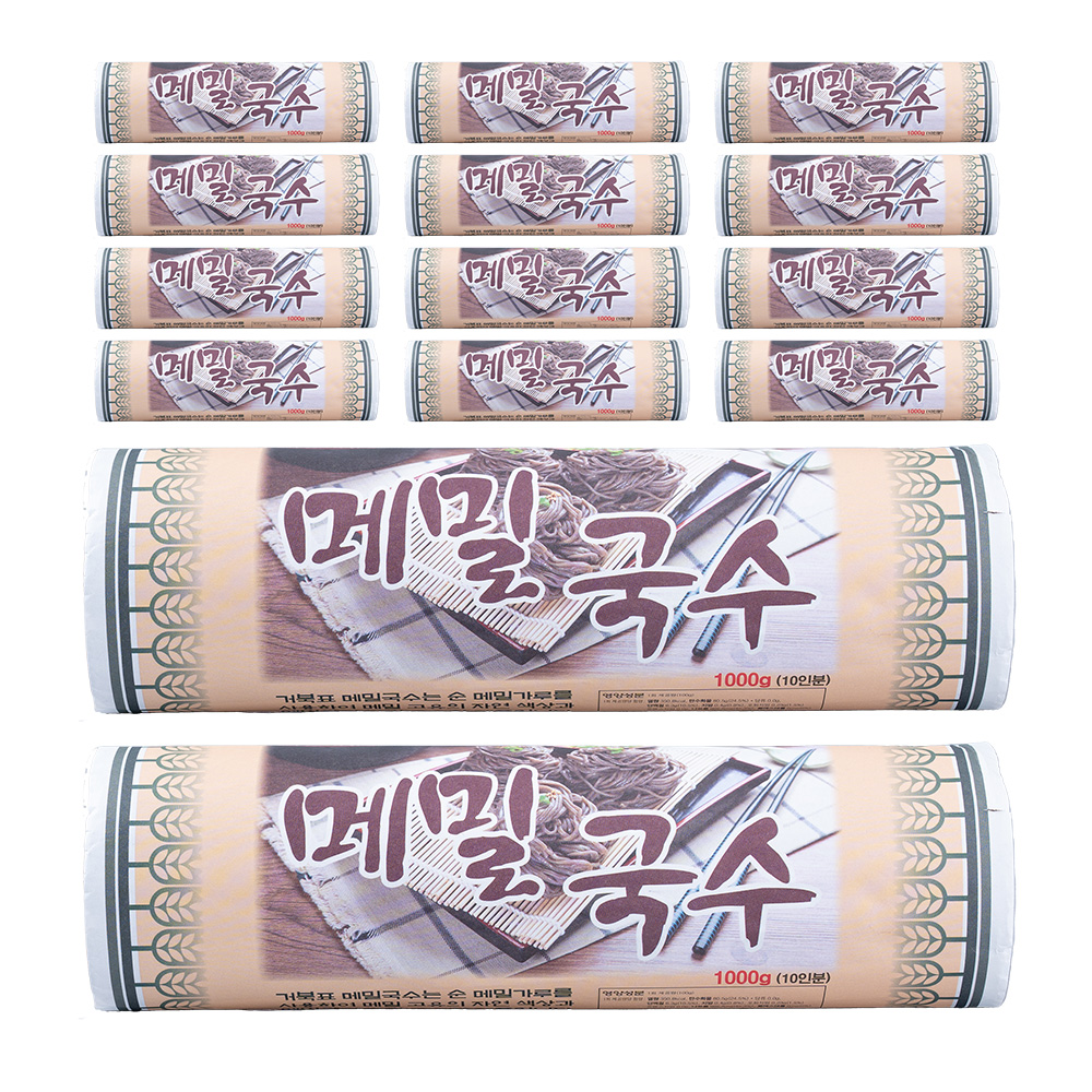 거북표 구포국수 메밀국수 1kg x 14개 1box 메밀소바 들기름 막국수 평양냉면 : 구포국수