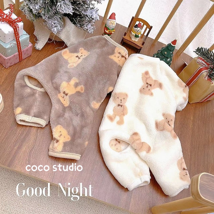 코코스튜디오 신 테디 수면 강아지 옷 올인원 : coco스튜디오
