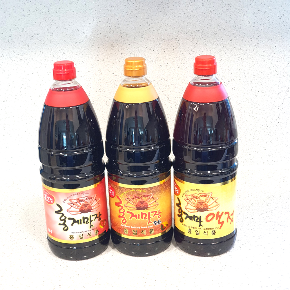 홍게맛장 소스 1.8L 2개 홍게간장 홍일식품 : 나누자몰