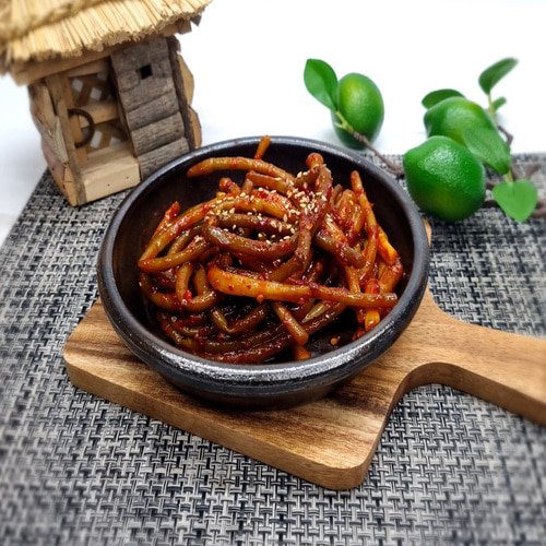 해품 마늘쫑무침 500g 양념마늘쫑 반찬단지 : 해품상회