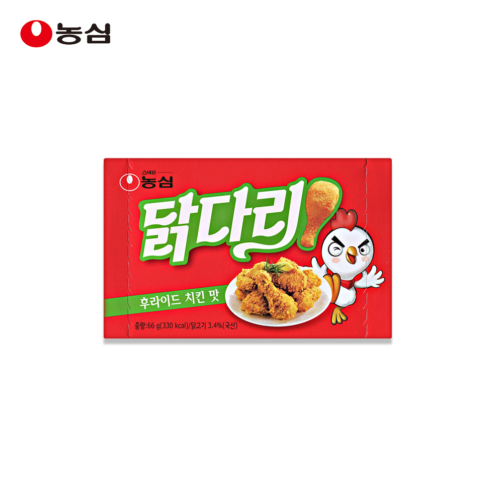 농심 닭다리 후라이드 치킨맛 66g / 과자 스낵 : 까까하우스