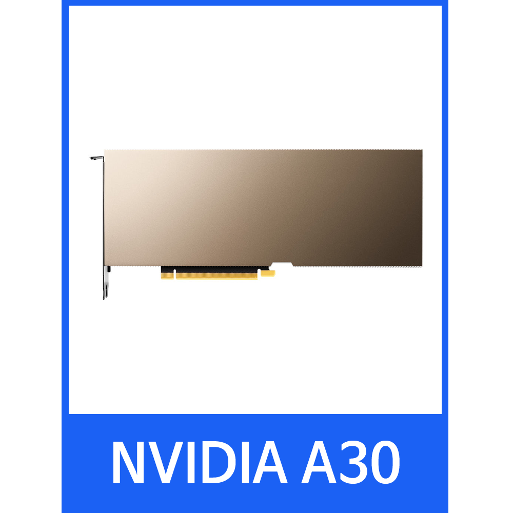 NVIDIA A30 24GB TENSOR 코어 GPU 인공지능연구용 딥러닝 AI GPU Accelerator 24GB HBM2 Ampere GPGPU Dell 델 0W3C1G