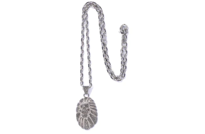 [베이프정품] 베이프 에이프 헤드 크리스탈 스톤 네크리스 목걸이  BAPE APE HEAD CRYSTAL STONE NECKLACE : 재팬베이프스토어