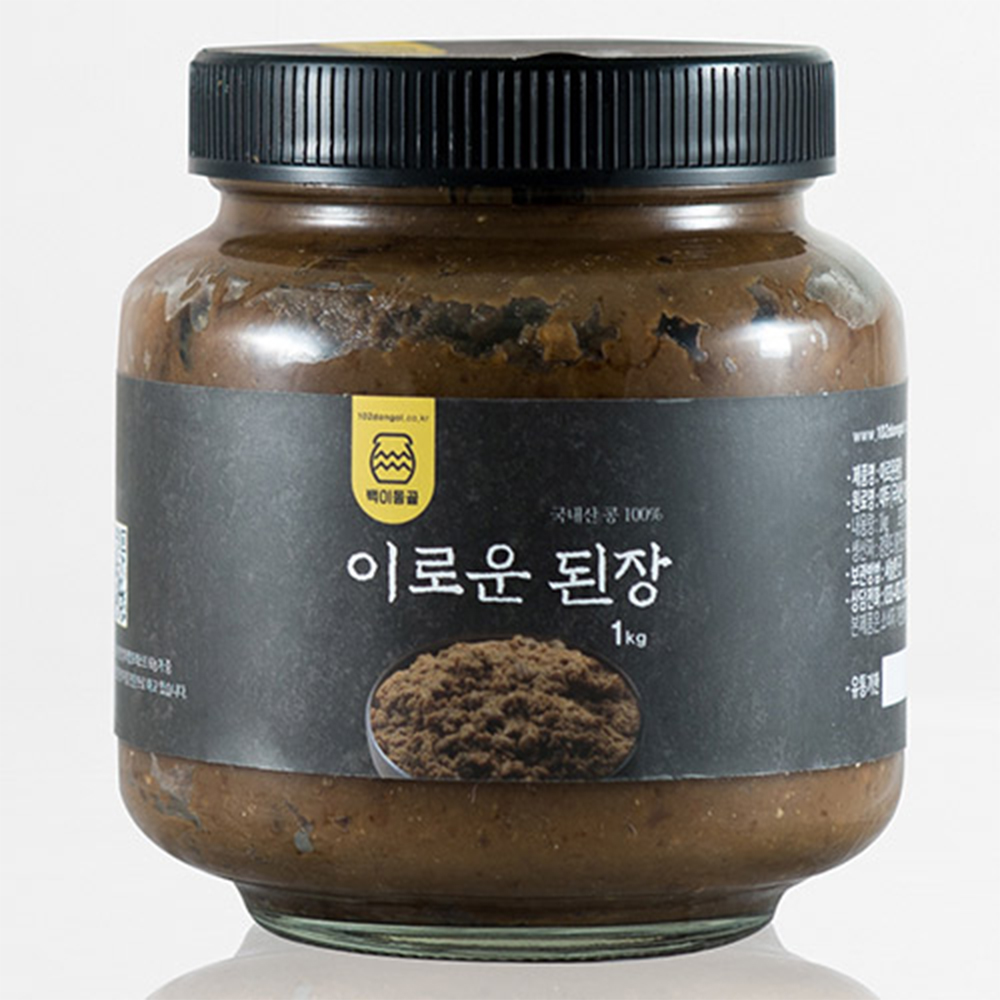 강원도 홍천 백이동골 옛날 전통 재래식 된장 국산콩 수제 시골된장 400g : 윤플러스