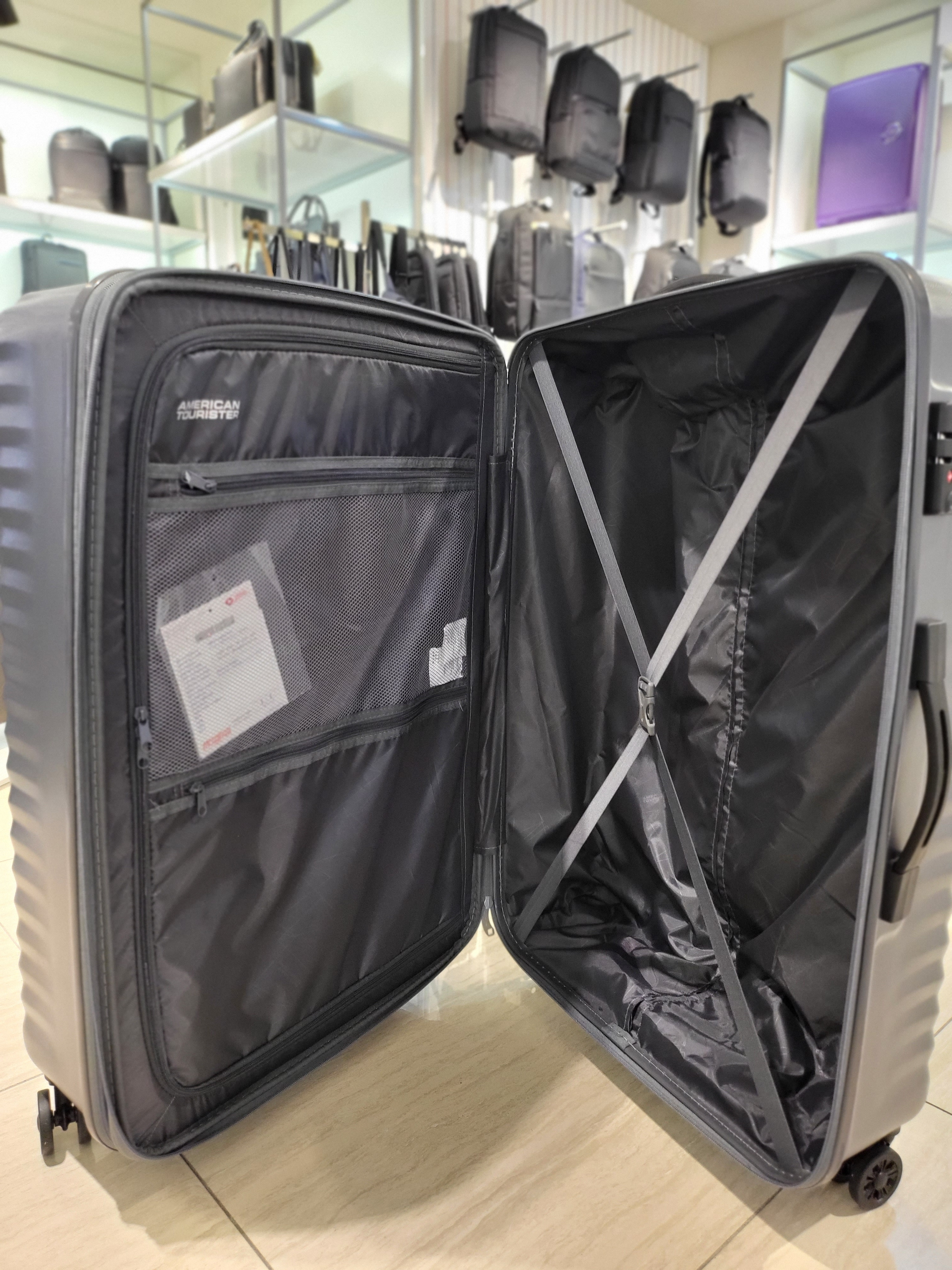 아메리칸투어리스터 [SKY COVE]  특대형  캐리어 SPINNER 80/30 TSA  dark shadow(GE407006) : 동아쇼핑점아메리칸투어리스터