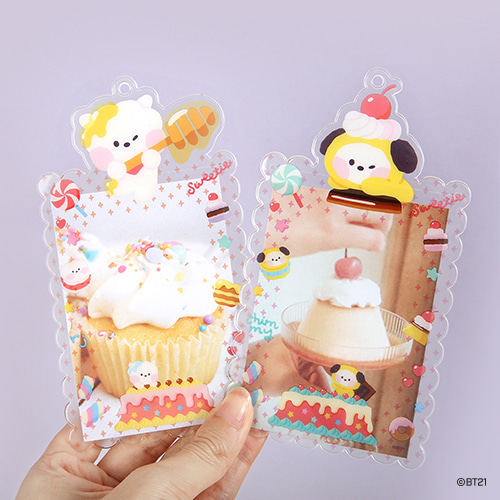 BT21 스위티 포카홀더 아이돌 포토카드 키홀더 : 주식회사 쏠커머스