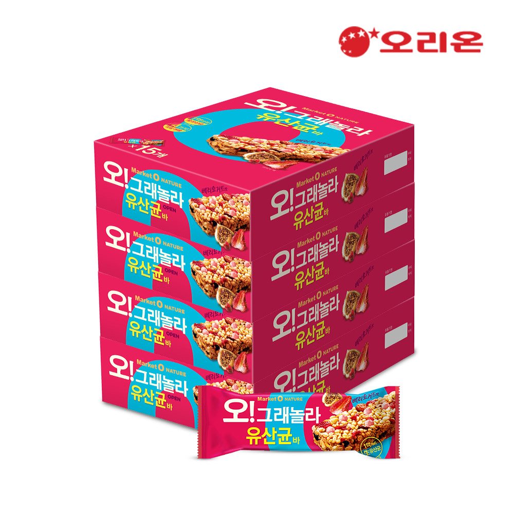 오리온 마켓오 오그래놀라 유산균바(35g) X 60개 : oneline20