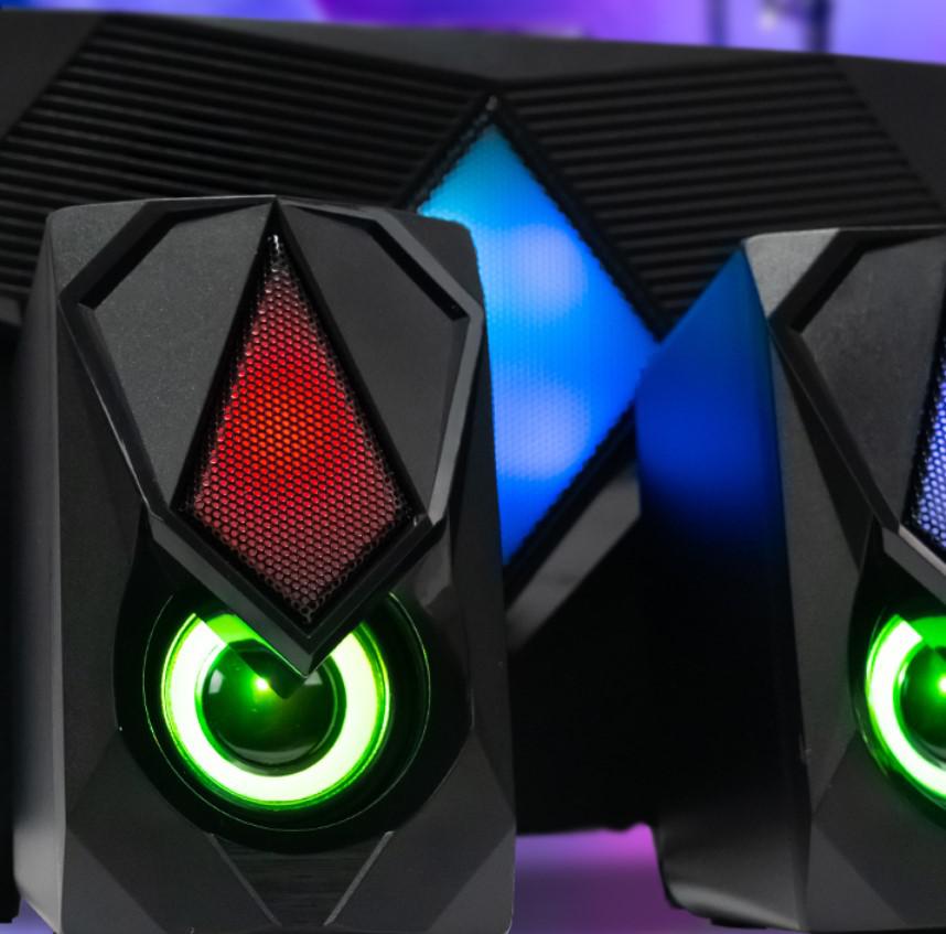 게이밍스피커 RGB 엠비엔트라이트 저음 서브우퍼 PC용 : 상록수마켓