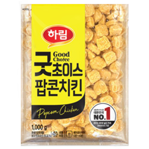 하림 굿초이스 팝콘치킨 1kg : 하림몰