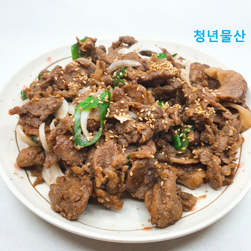 다미설 수제양념오도독살 전지오돌갈비 오돌뼈 연탄불고기 1kg : 청년물산