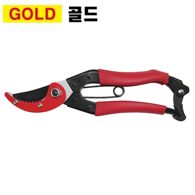 골드 전지가위 V8 원예가위 꽃가위 전정가위 : 공구박사