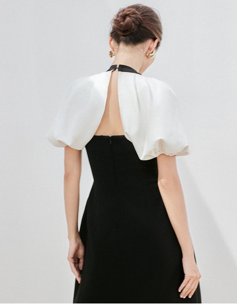 빅사이즈 롱드레스 스냅 신행 촬영 피로연 팔뚝살커버 : 따뜻한 직구상회