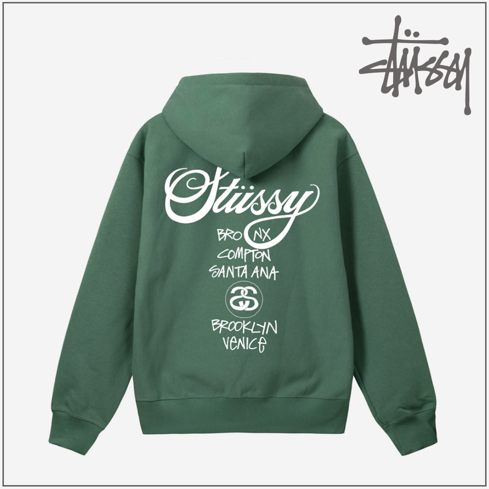 스투시 후드티 월드투어 DSM-그린 Stussy DSM World Tour Hoodie : 유일 상사
