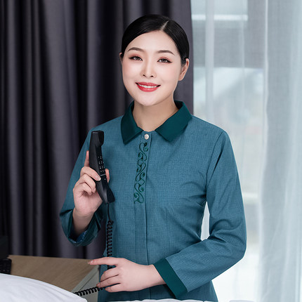 청소유니폼  호텔 객실 여미화원 작업복 남 추동 PA룩 관리 병원 청소부 아 : 체인지데이