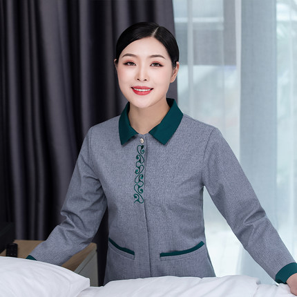 청소유니폼  호텔 객실 여미화원 작업복 남 추동 PA룩 관리 병원 청소부 아 : 체인지데이