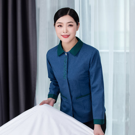 청소유니폼  호텔 객실 여미화원 작업복 남 추동 PA룩 관리 병원 청소부 아 : 체인지데이