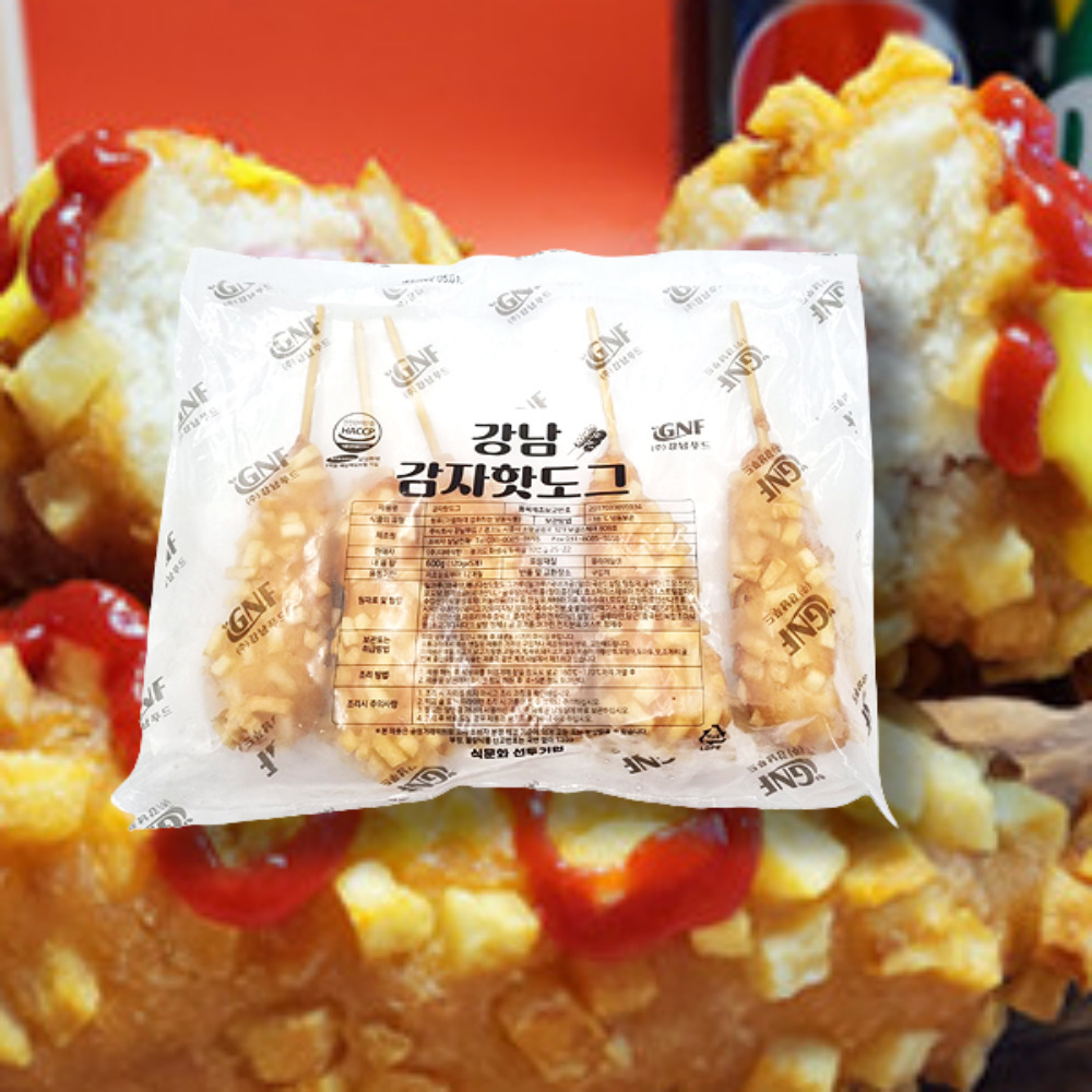 강남 감자 도깨비 월미도 핫도그 120g 5개 : 그린뭉