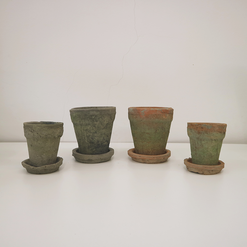 빈티지 수제이끼토분 베이지/그레이화분 SET : 아틀리에라윤
