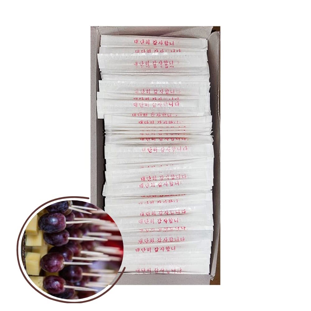 개별 포장 이쑤시게 나무 요지 약800개 도시락 피크닉 식당 업소용 중국집 고깃집 대량 주 : 라이프넛지