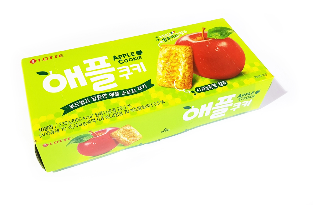 롯데 애플쨈쿠키 230g 애플쿠키 : 과자파는가게DH몰