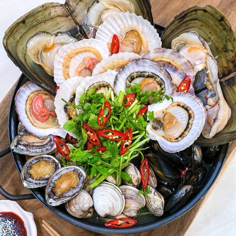 다이버수산 알찬구성 7종 2kg 모듬조개세트 : 다이버수산