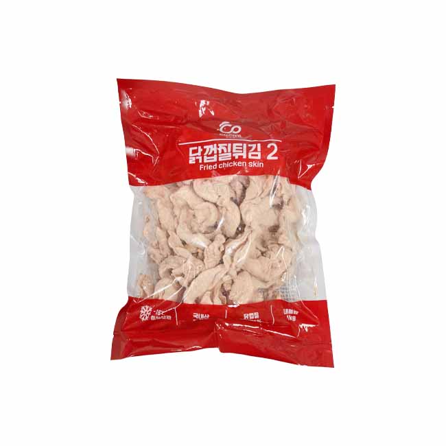 코코스 닭껍질튀김 1kg 8개입 1박스(드라이아이스 포장) : 지원푸드몰 식자재유통전문