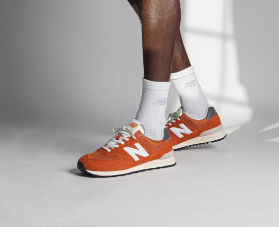 뉴발란스 574 헤리티지 오렌지 버스트 화이트 U574HT2 New Balance 574 Heritage Orange Burst White : 수상한부부