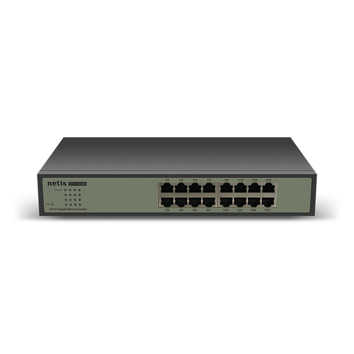 네티스 ST3116GM 16포트 기가비트 스위칭/스위치 허브 간편한 자동 연결 : 넷유