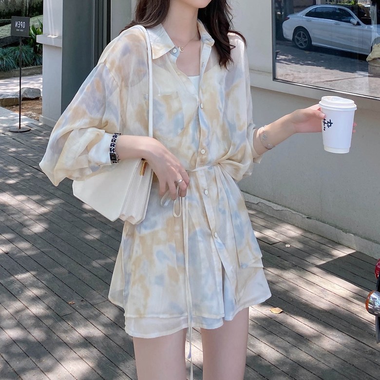 데일리스타일 오피스룩 데일리룩 바캉스룩 봄 단아한원피스 청담동룩 여성 슬림 셔츠원피스 출근룩 30대여성 소녀감성 : 루트쓰리소싱