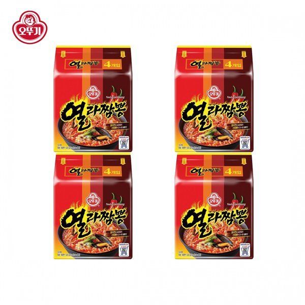 오뚜기 열라짬뽕 4입 멀티팩 x 4P (16봉) : ATCb