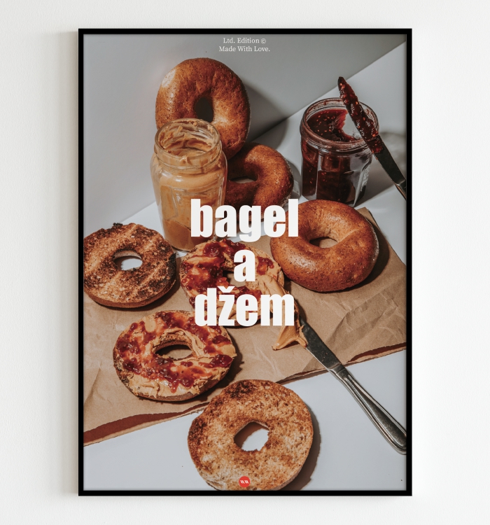 [주문제작] 위아올스튜디오 베이글 포스터 bagel 카페인테리어 : 위아올스튜디오