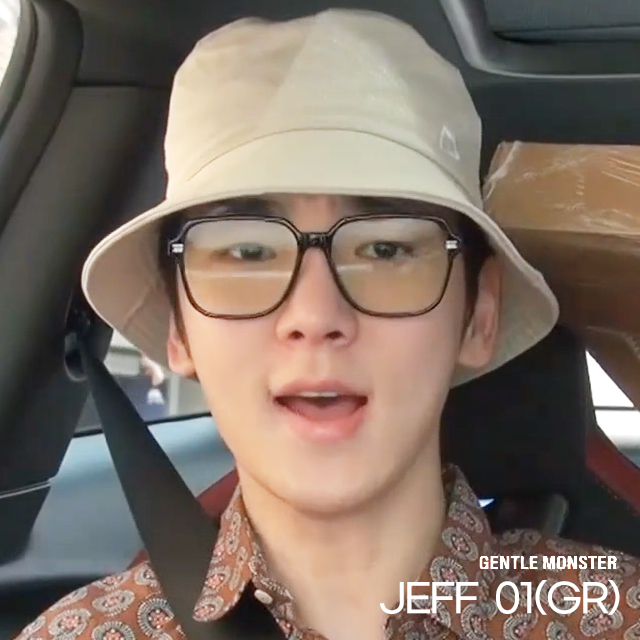 젠틀몬스터 안경 JEFF 제프 사각 빅사이즈 블루라이트차단 오버사이즈 긱시크 남자 여자 : GLASSCODE3927