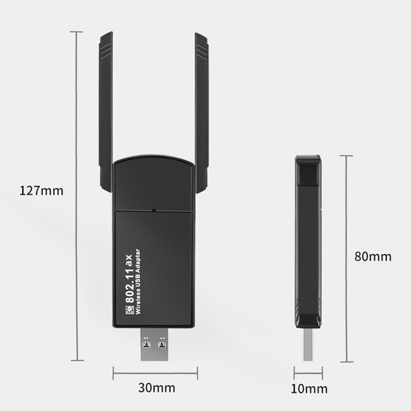 WIFI6 무선 네트워크 카드 1800Mbps WIFI Adaptador 듀얼 주파수 기가비트 USB3.0 수신기 : 모두의셀러1