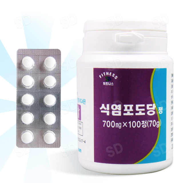 휘트니스 식염포도당 100정 2개+휴대용 10정 : 소다팡팡