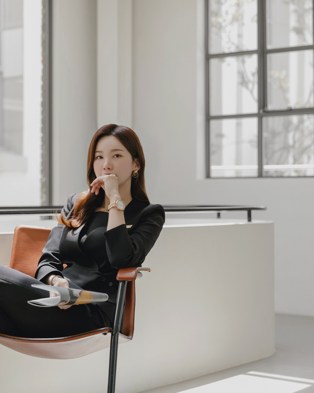 마티니 긴팔 블랙 면접 정장 회사유니폼 호텔유니폼 오피스룩 세트 사무복 상담실장 피부미용 피부과 코디네이터 : 라린느스타일