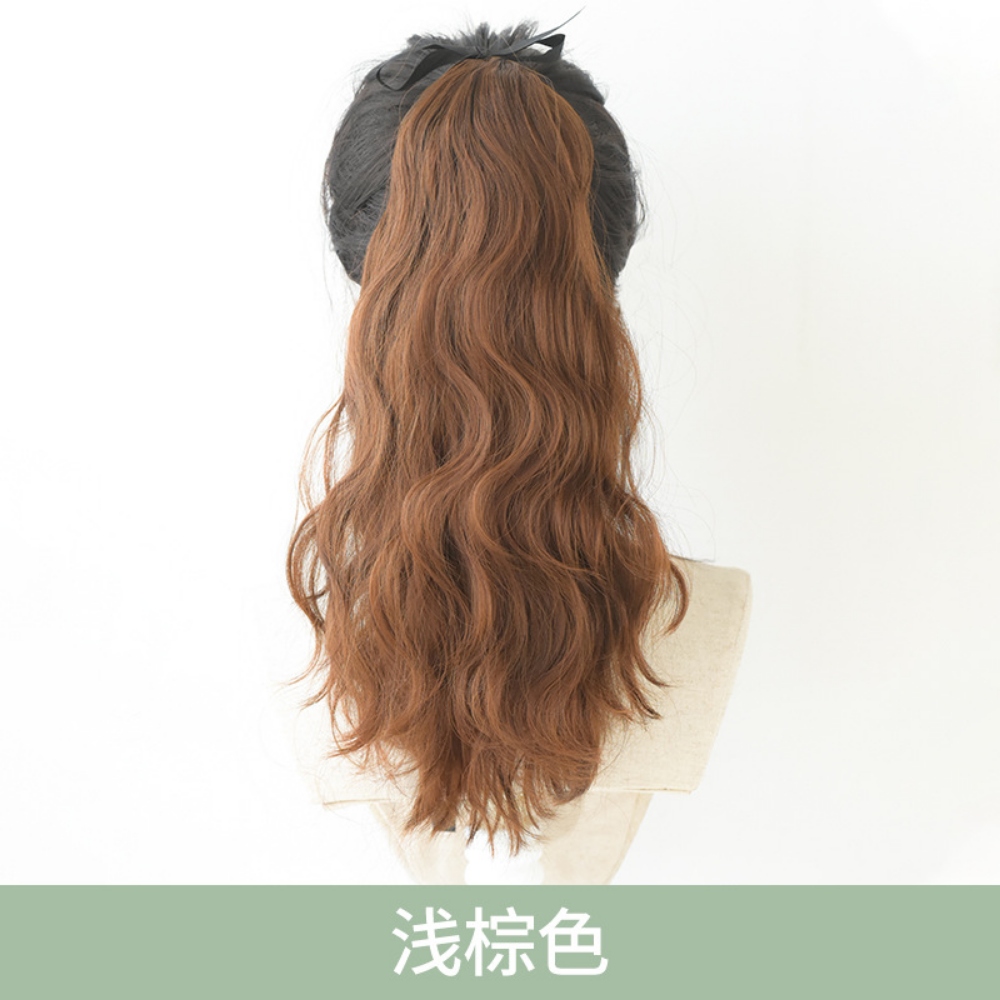 포니 테일 웨이브 가발 여신 컬러 자연스러운 여성가발 고열사 통가발 : 라체템
