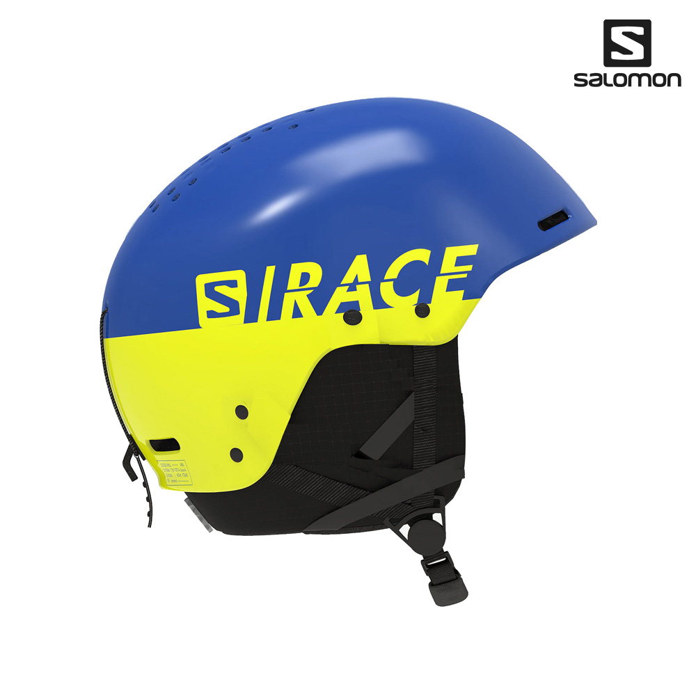 2021 S RACE SL 에스레이스 에스엘 레이싱 스키 헬멧 BLUE NEON YELLOW : 엑스빌