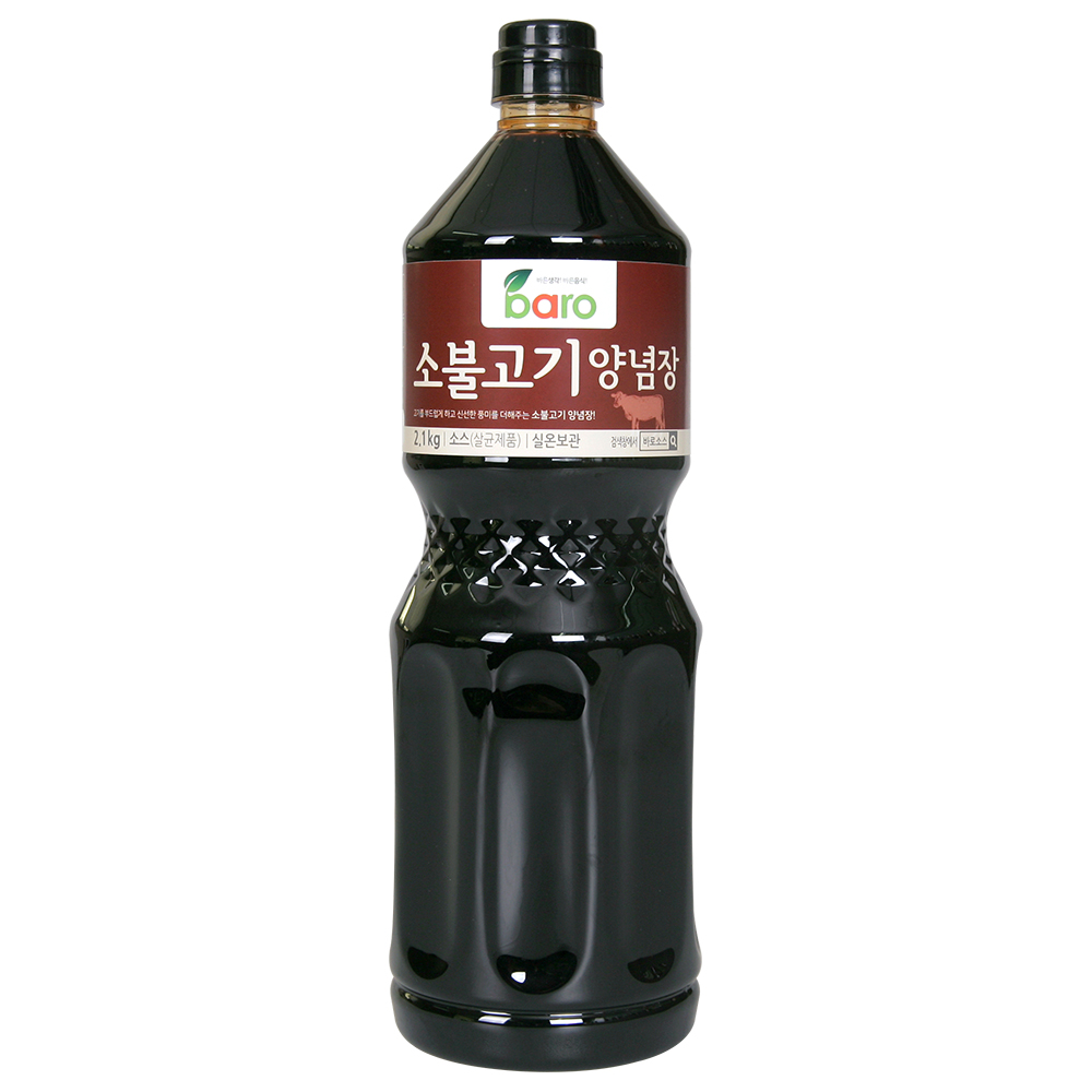 바로 소불고기 양념장 2.1kg 1BOX(8EA) 불고기 주물럭 덮밥 간장 양념 업소용 : 바로소스