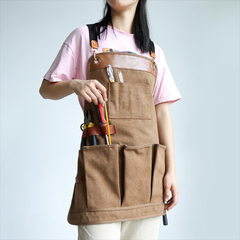 목공 공방 바리스타 미용 앞치마 로고제작 데님 내마 모성 꽃집 남성 바버샵 : 스마트셀인스토어