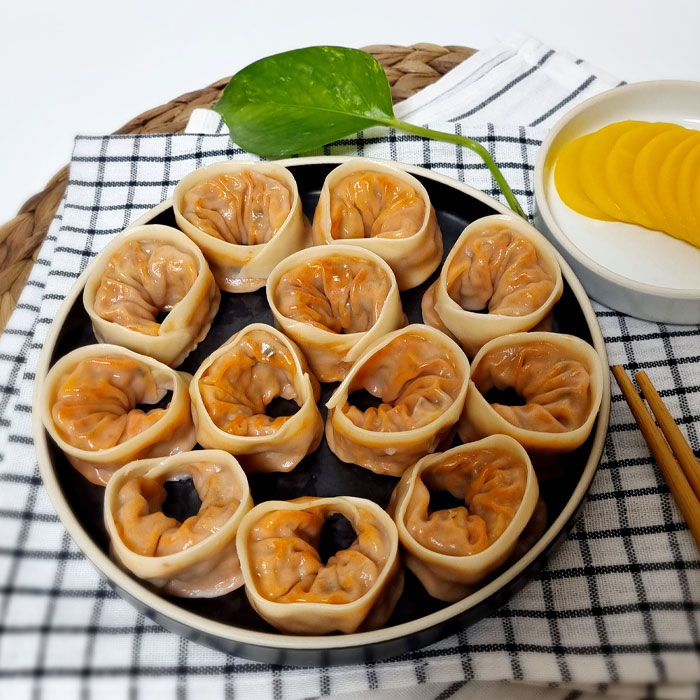 나래 깐브로 고기 손만두 1.4kg + 김치 손만두1.4kg  총 100알 : 슈퍼맨푸드