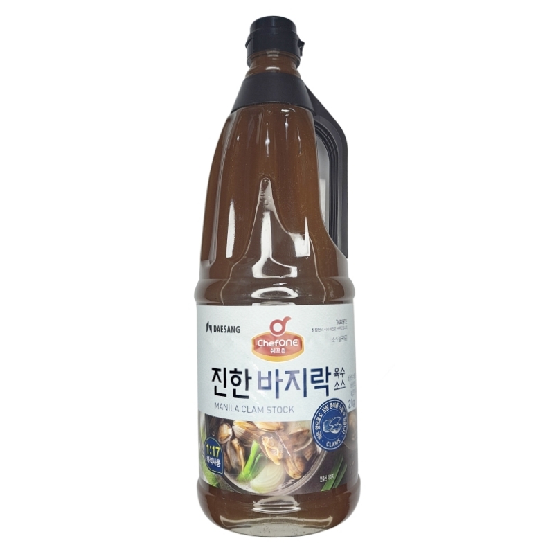 쉐프원 진한 바지락육수 2kg 칼국수 국물 소스 해물 육수 : 고삐
