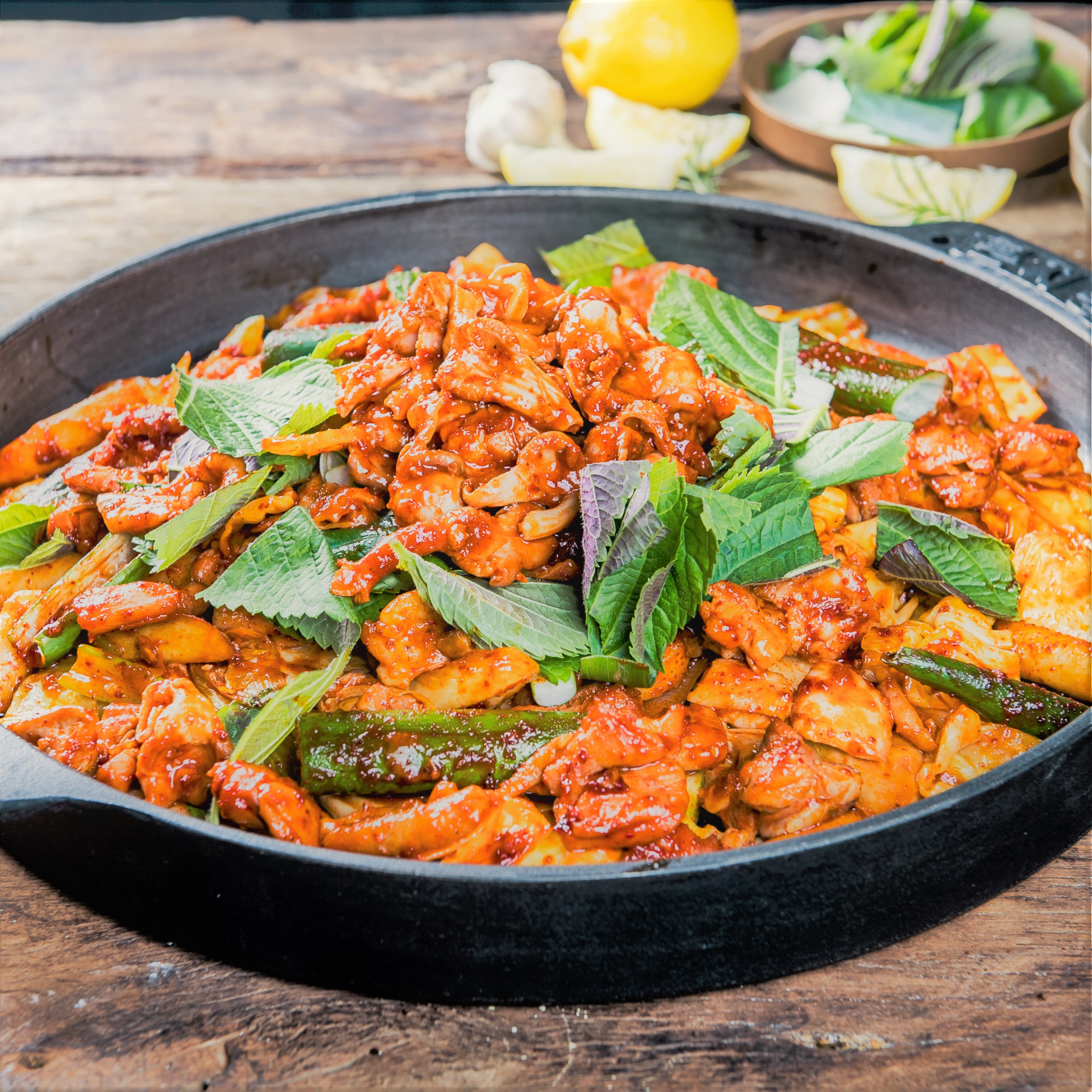 [큰지붕닭갈비] 기본/간장/목살닭갈비 밀키트 세트 1인분 소포장 : 큰지붕닭갈비