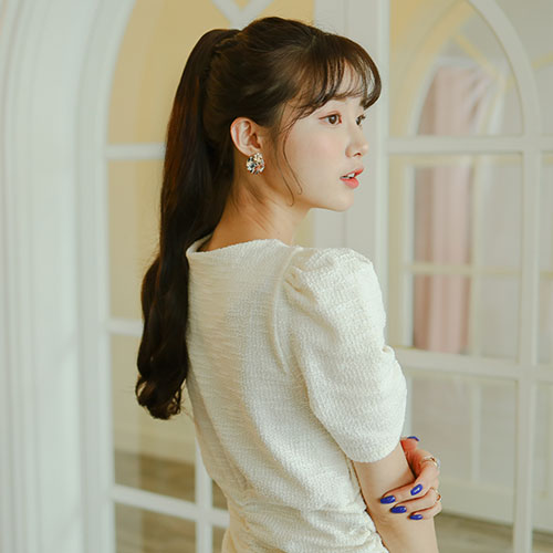 포니테일 묶음머리 올림머리 집게가발 부분헤어피스 : 가발매니아 스토어