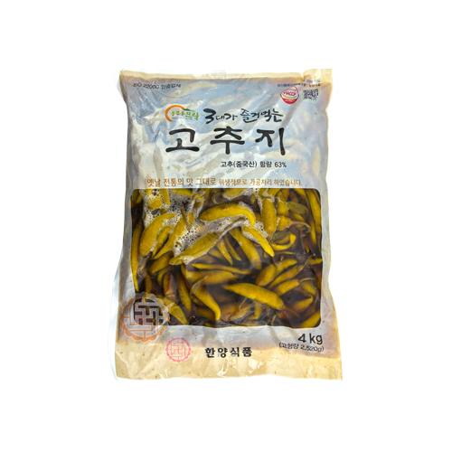 한양 늘푸른뜨락 3대가 즐겨먹는 간장고추지 4kg : 다담 몰