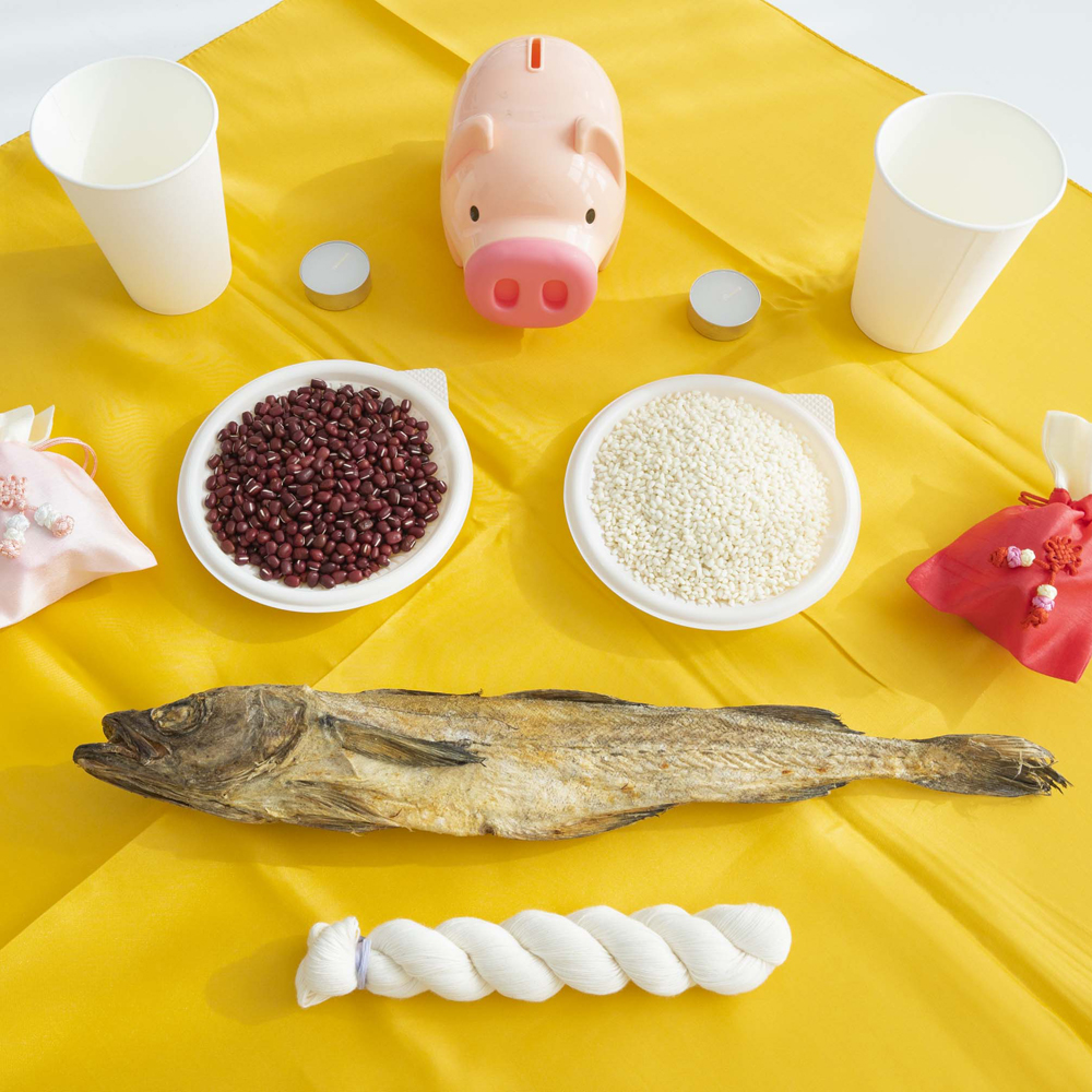 새차고사 자동차 차량 개업식 신차 용품 고사상차림 간단 고사 세트 북어 종이컵 명주실 : 노루잡화점