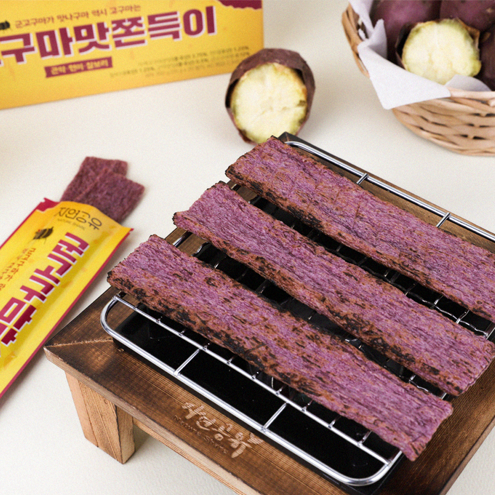자연공유 군고구마맛 곤약쫀드기 2개입x20개 1박스 쫀득이 쫀디기 간식 : 자연공유