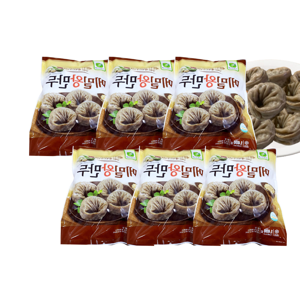 업소용 메밀 만두 1.4kgx6 쫄깃한 원형 찐 전병 왕만두 고기맛 식당 음식점 대용량 만둣 : 라이프넛지