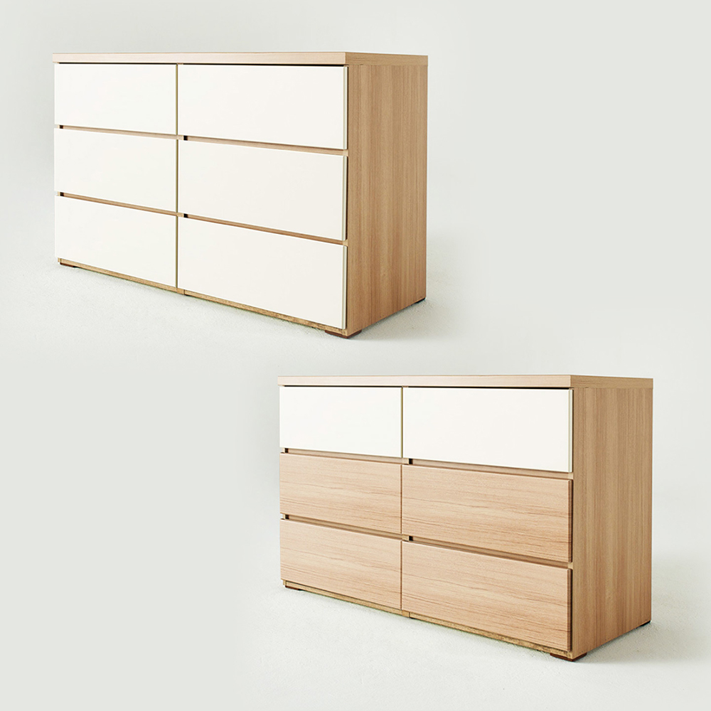 소티디자인 디프 속깊은 3단 와이드서랍장 1200 - 2color : 소티디자인